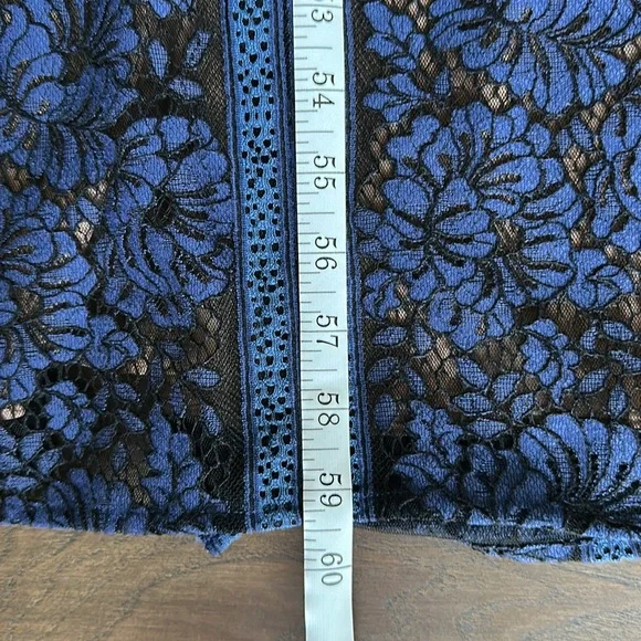 BCBGMaxAzria Cailean Midnight Blue Lace Dress - Picture 15 of 15